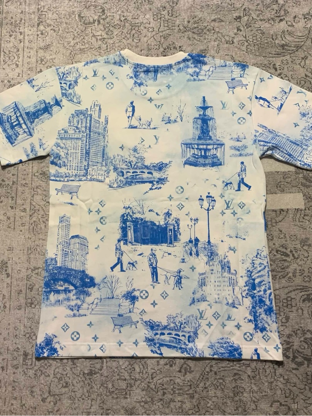 Louis Vuitton Blue Toile T-Shirt Size S - Picture 2 of 6